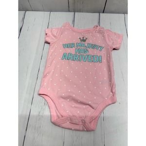 Garanimals Short Sleeve Pink W/White Dots One Piece 12M